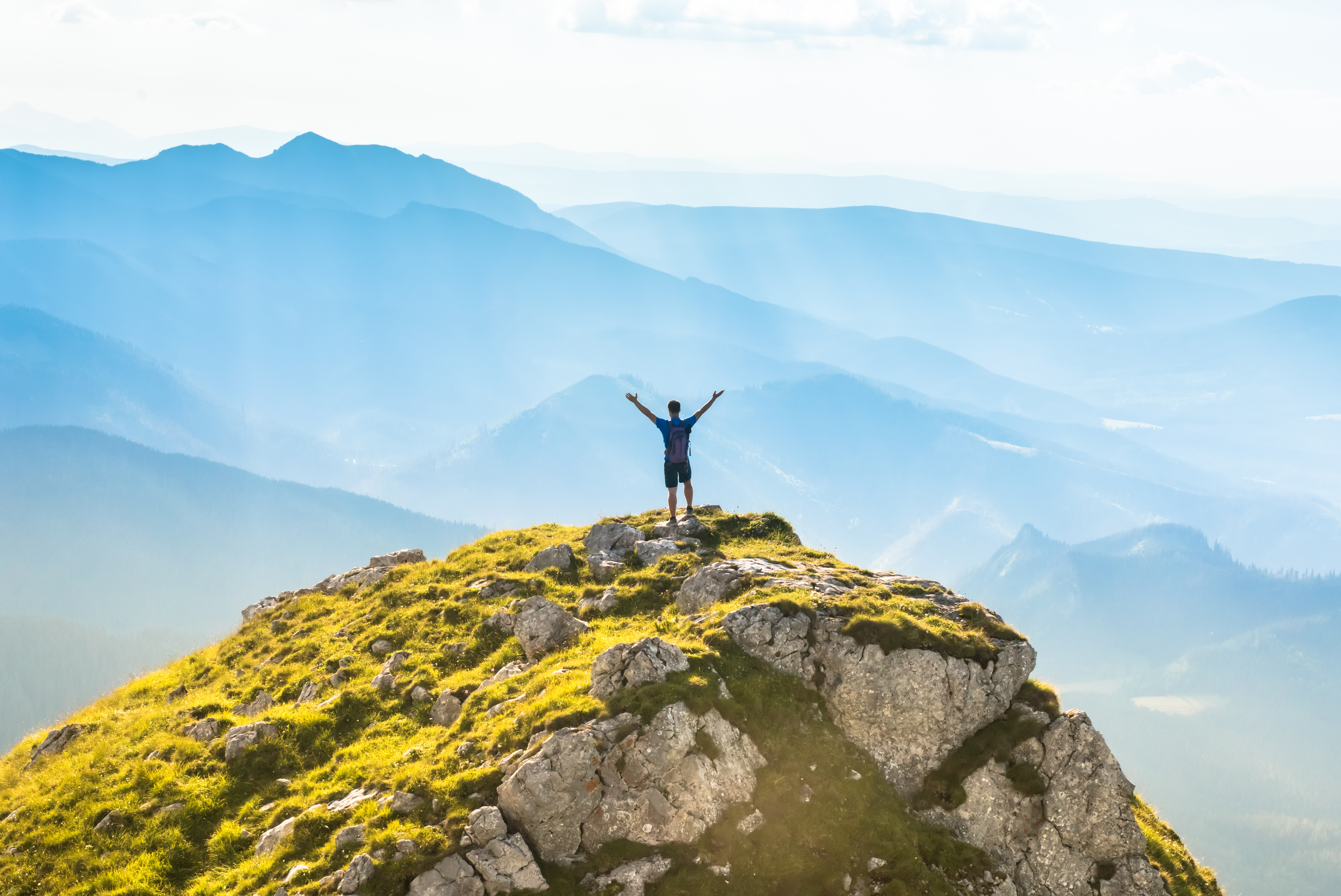 Natural mountain landscape representing health and wellness lifestyle